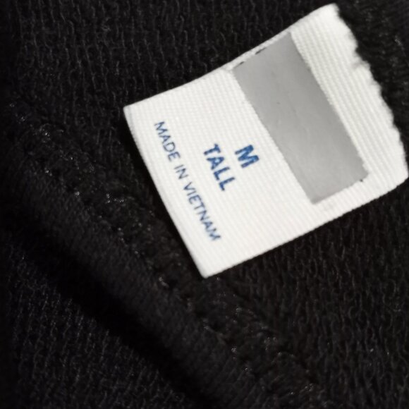 BLACK CRISS-CROSS CUT OUT BACK SWEATSHIRT LONGSLEEVE WOMEN SIZE M - Picture 2 of 9